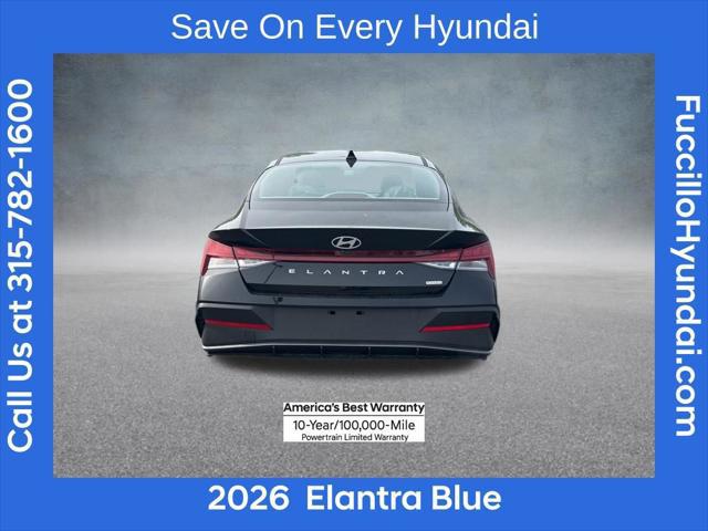 2026 Hyundai Elantra Hybrid Blue