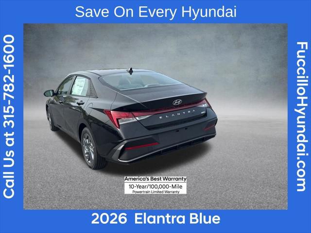 2026 Hyundai Elantra Hybrid Blue