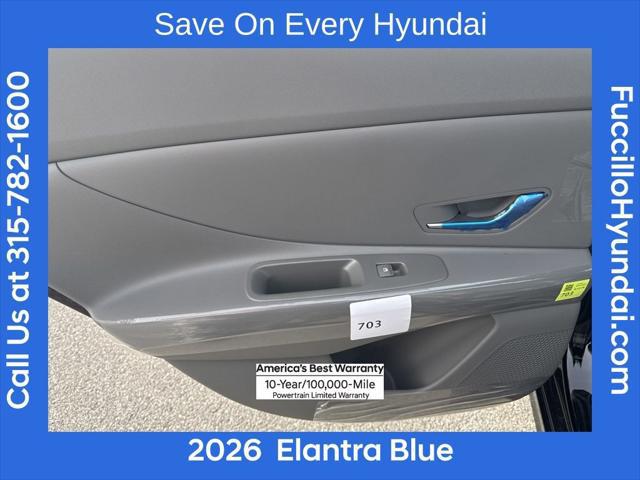 2026 Hyundai Elantra Hybrid Blue