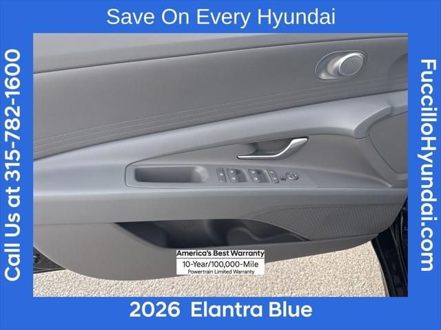 2026 Hyundai Elantra Hybrid Blue