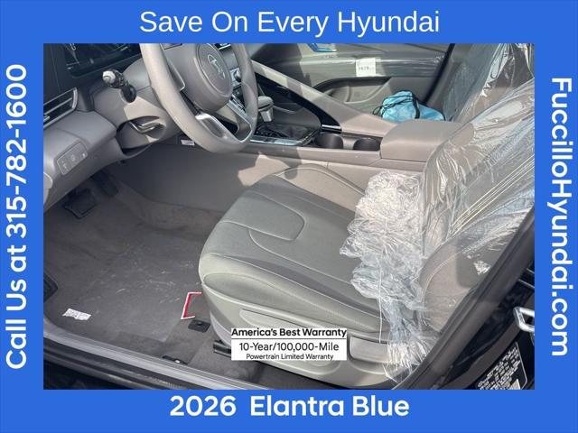 2026 Hyundai Elantra Hybrid Blue