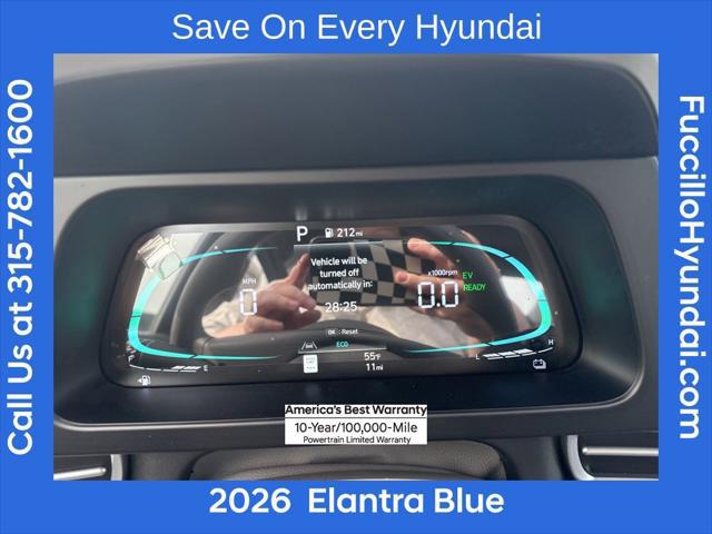 2026 Hyundai Elantra Hybrid Blue