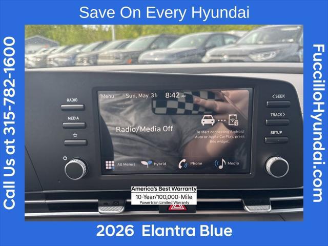 2026 Hyundai Elantra Hybrid Blue