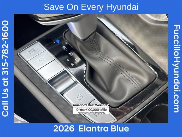 2026 Hyundai Elantra Hybrid Blue