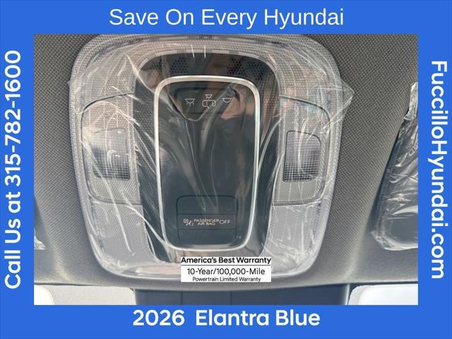 2026 Hyundai Elantra Hybrid Blue