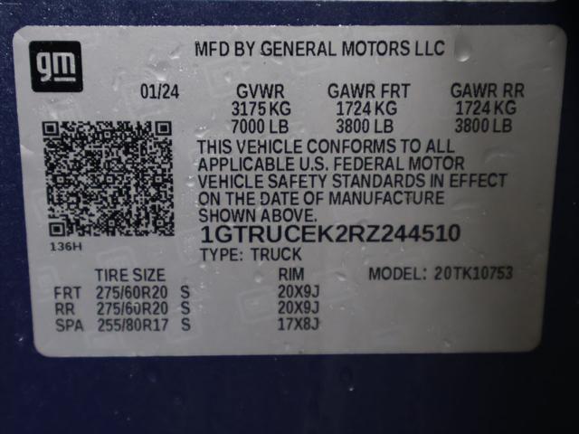 2024 GMC Sierra 1500 4WD Double Cab Standard Box Elevation with 3SB