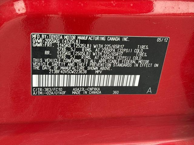 2012 Toyota RAV4 Base