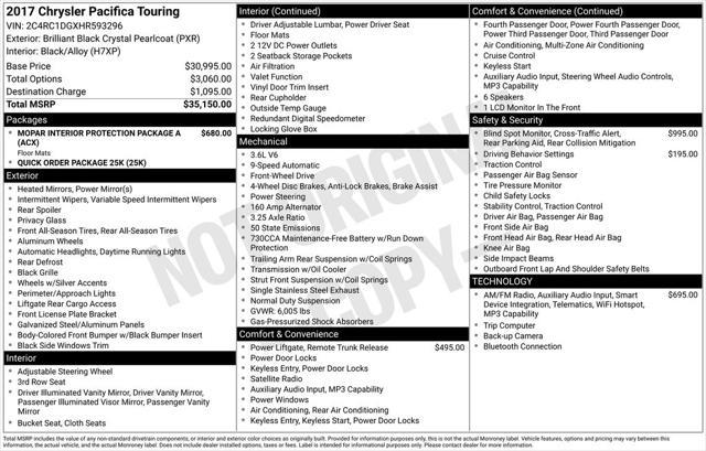 2017 Chrysler Pacifica Touring