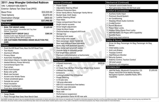 2011 Jeep Wrangler Unlimited Rubicon