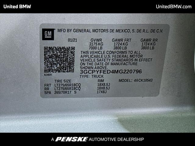 2021 Chevrolet Silverado 1500 4WD Crew Cab Short Bed LT Trail Boss