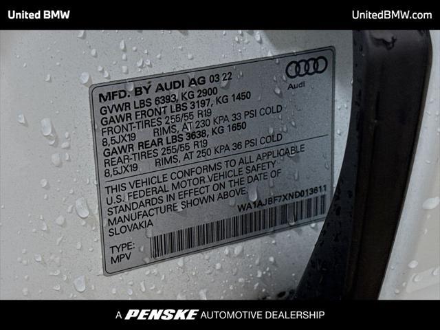 2022 Audi Q7 Premium 45 TFSI quattro Tiptronic