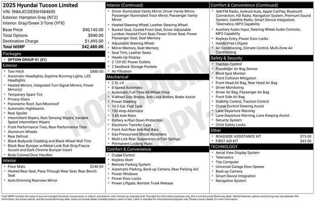 2025 Hyundai Tucson Limited