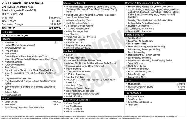 2021 Hyundai Tucson Value