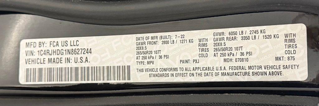 2022 Jeep Grand Cherokee Overland 4x4