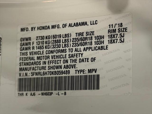 2019 Honda Odyssey EX-L
