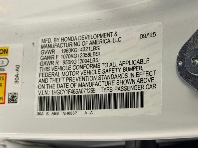 2025 Honda Accord Sedan SE