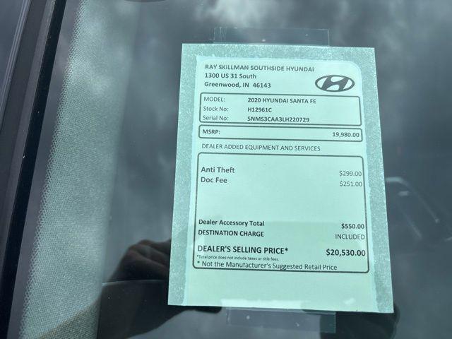 2020 Hyundai Santa Fe SEL 2.0T