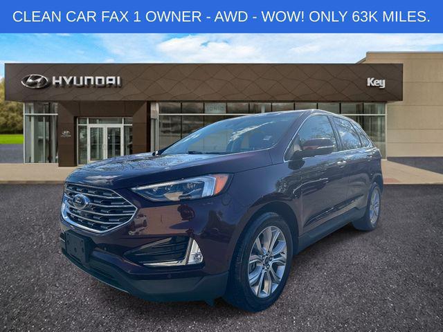 2019 Ford Edge Titanium for sale in VERNON, CT