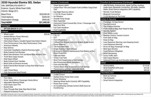 2020 Hyundai Elantra SEL