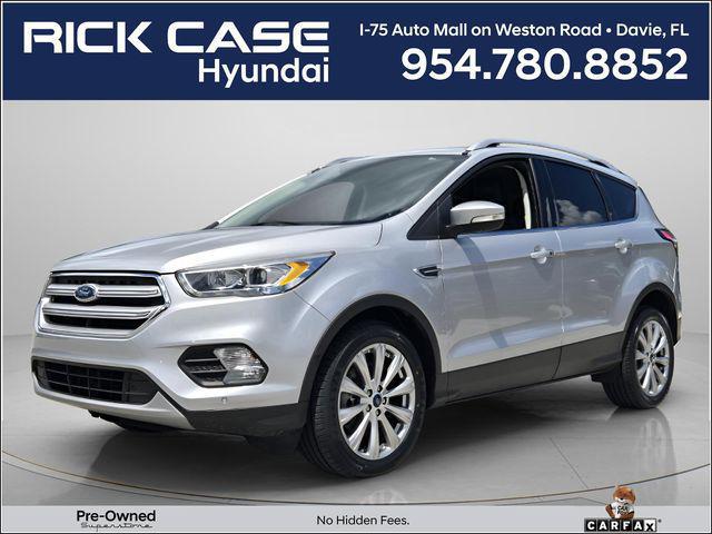 2018 Ford Escape Titanium for sale in DAVIE, FL