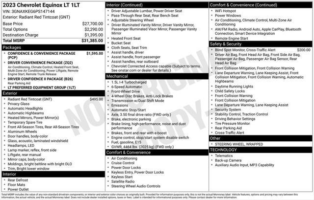2023 Chevrolet Equinox FWD LT