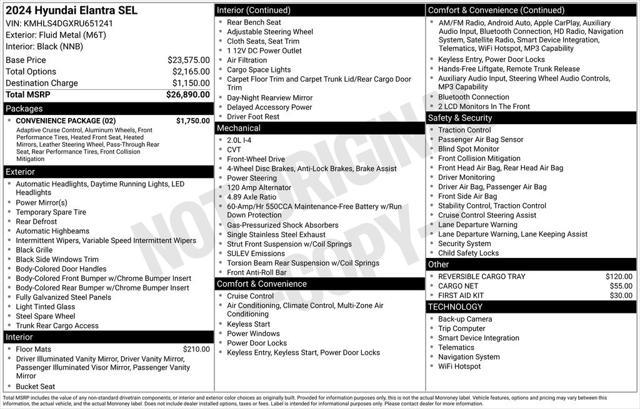 2024 Hyundai Elantra SEL