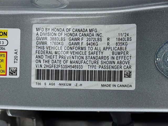 2025 Honda Civic Sport