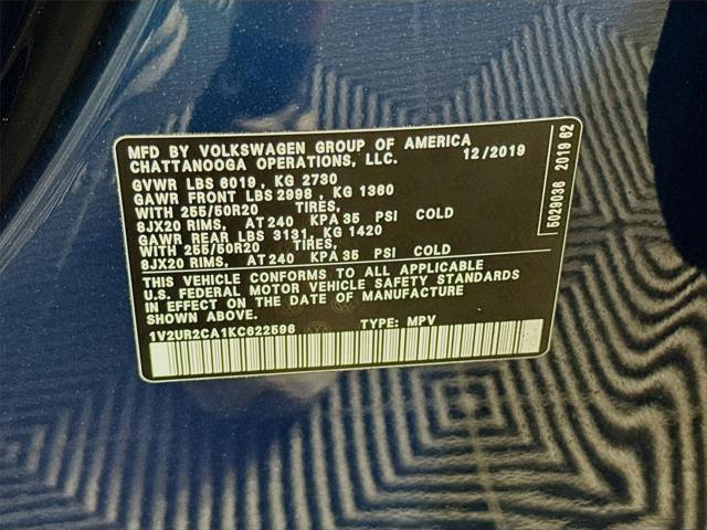 2019 Volkswagen Atlas 3.6L V6 SE w/Technology