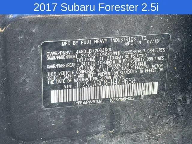 2017 Subaru Forester 2.5i