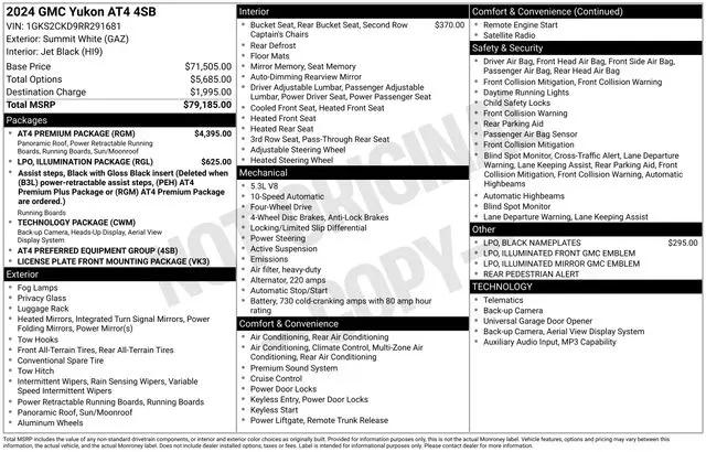 2024 GMC Yukon 4WD AT4