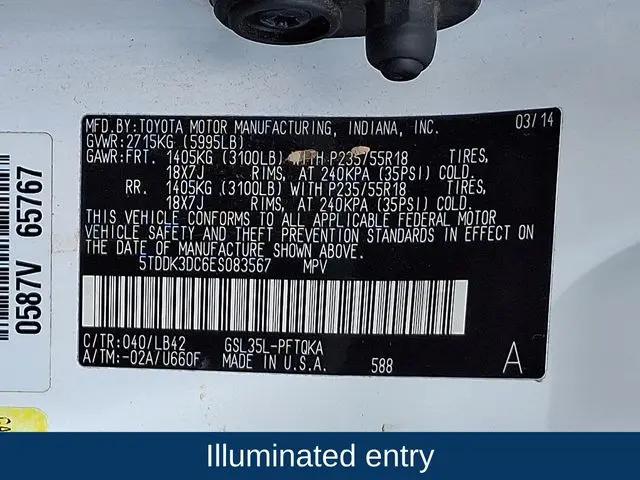 2014 Toyota Sienna XLE 7 Passenger