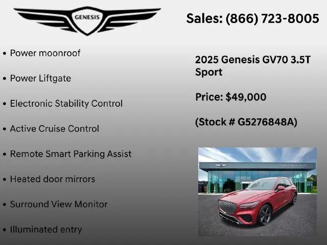2025 Genesis GV70 3.5T AWD Sport