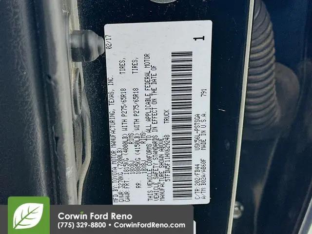 2017 Toyota Tundra SR5 5.7L V8