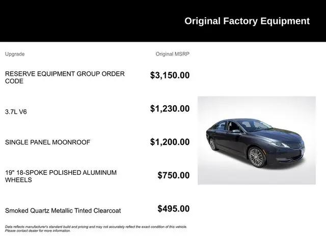 2013 Lincoln MKZ FWD