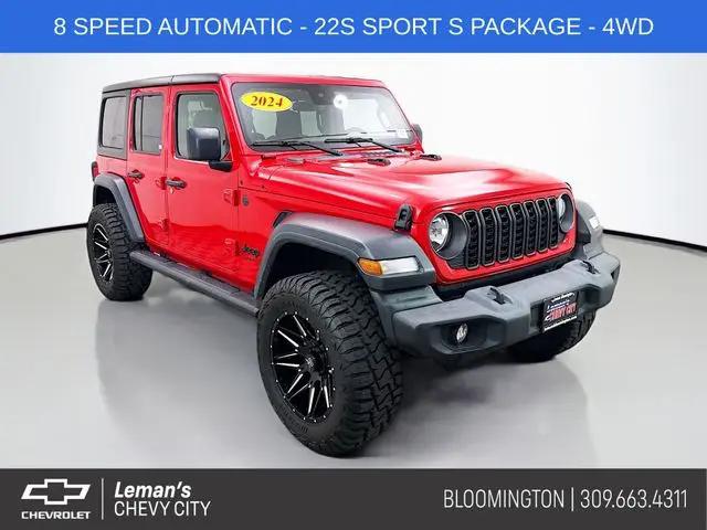 2024 Jeep Wrangler 4-Door Sport S 4x4 for sale in Bloomington, IL