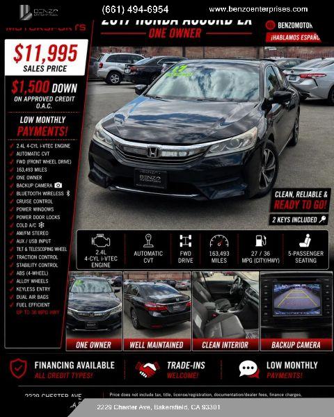 2017 Honda Accord LX for sale in Bakersfield, CA