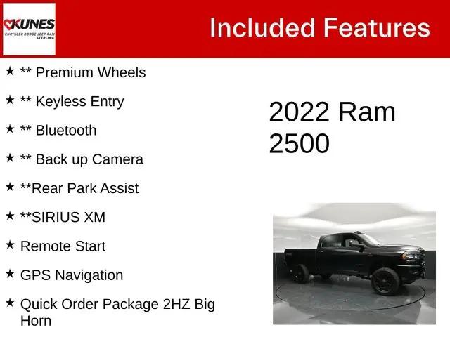 2022 Ram 2500 Big Horn Crew Cab 4x4 6'4" Box