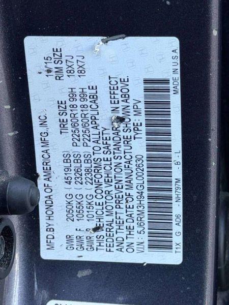 2016 Honda CR-V Touring