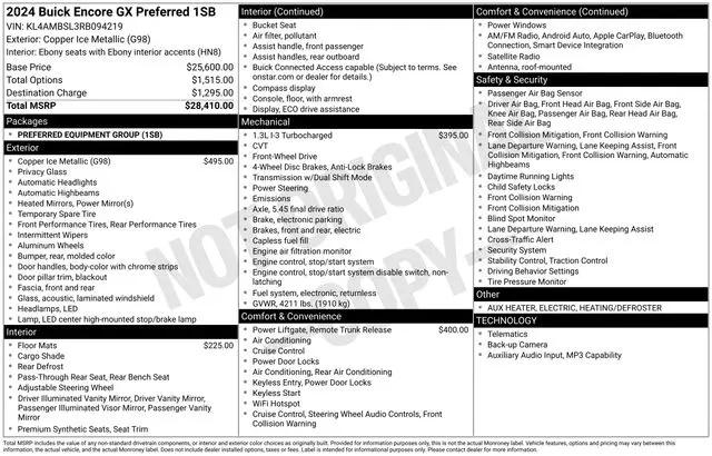 2024 Buick Encore GX Preferred FWD