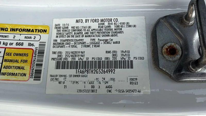 2016 Ford Mustang EcoBoost