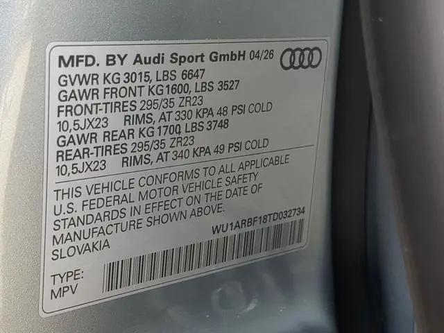2026 Audi RS Q8 performance quattro tiptronic