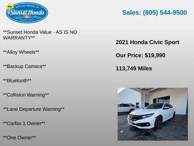 2021 Honda Civic Sport