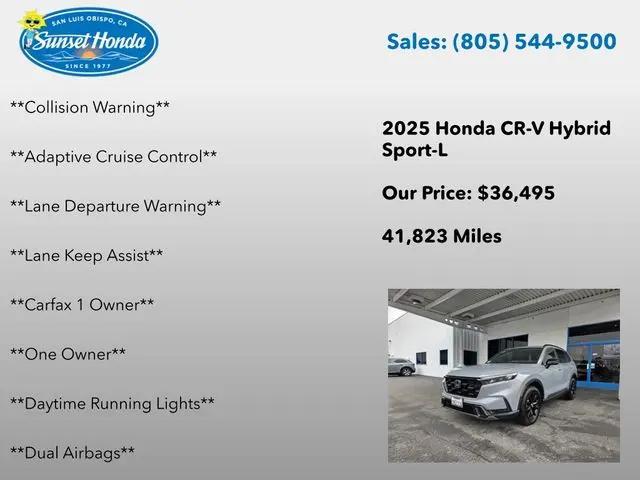 2025 Honda CR-V Hybrid Sport-L