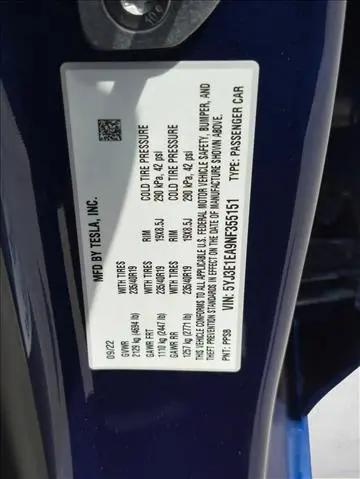 2022 Tesla Model 3 Rear-Wheel Drive