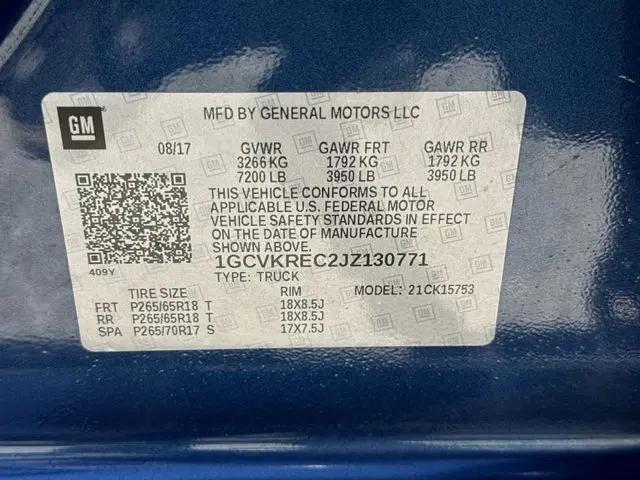 2018 Chevrolet Silverado 1500 2LT