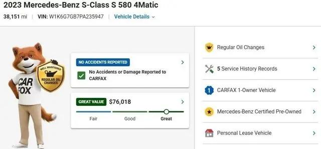 2023 Mercedes-Benz S 580 4MATIC