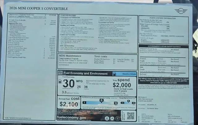 2026 MINI Cooper Convertible Cooper S
