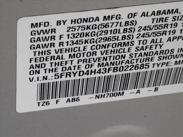2015 Acura MDX Technology Package