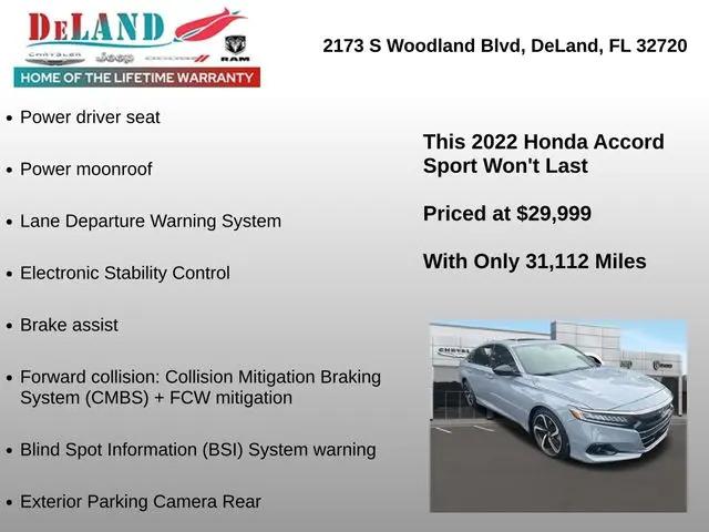 2022 Honda Accord Sport 2.0T
