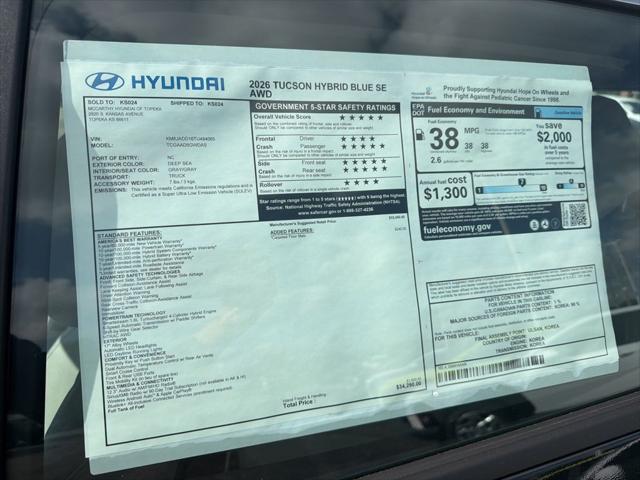 2026 Hyundai Tucson Hybrid Blue SE